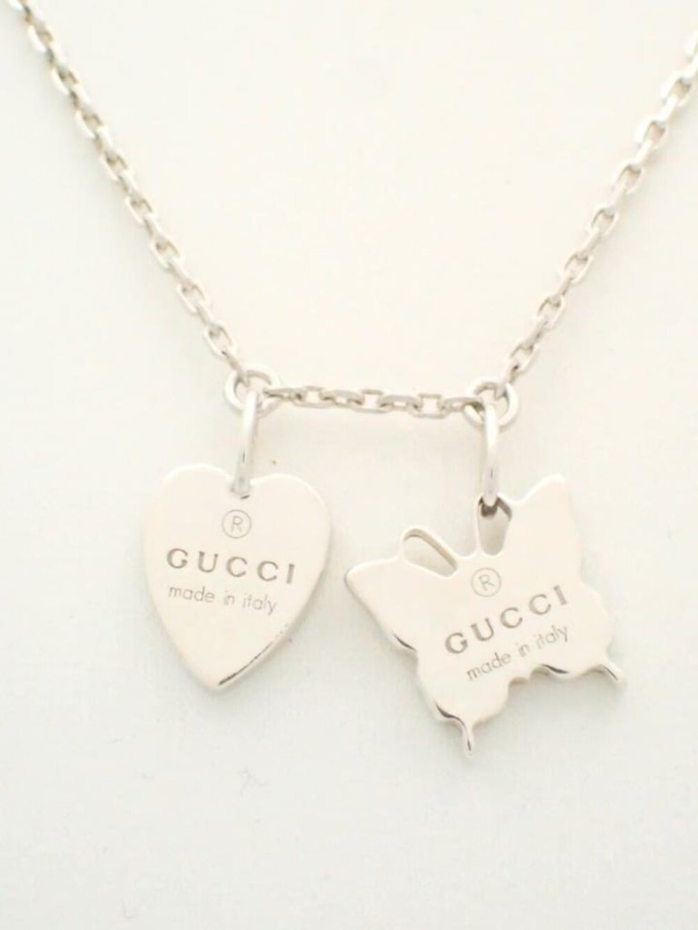 Gucci Heart Butterfly Necklace 925 - Picture 3 of 3